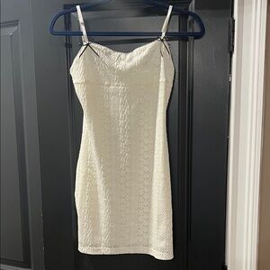 NWT White Spaghetti Strap Dress Size Medium